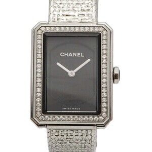 Chanel Boyfriend Tweed H4877 Black Dial Women's Watch